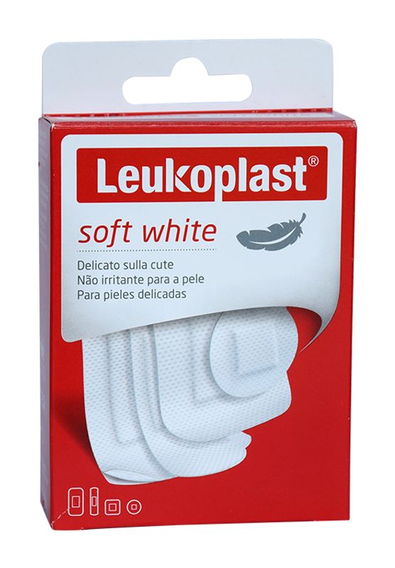 Leukoplast Soft White Cerotti Delicati Sulla Pelle 40 Pezzi Assortiti-1