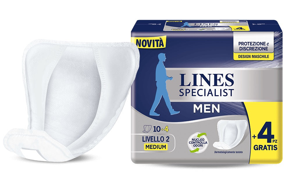 Lines Specialist Men Assorbenti Maschili Livello 2 Medium 14 Pezzi-1