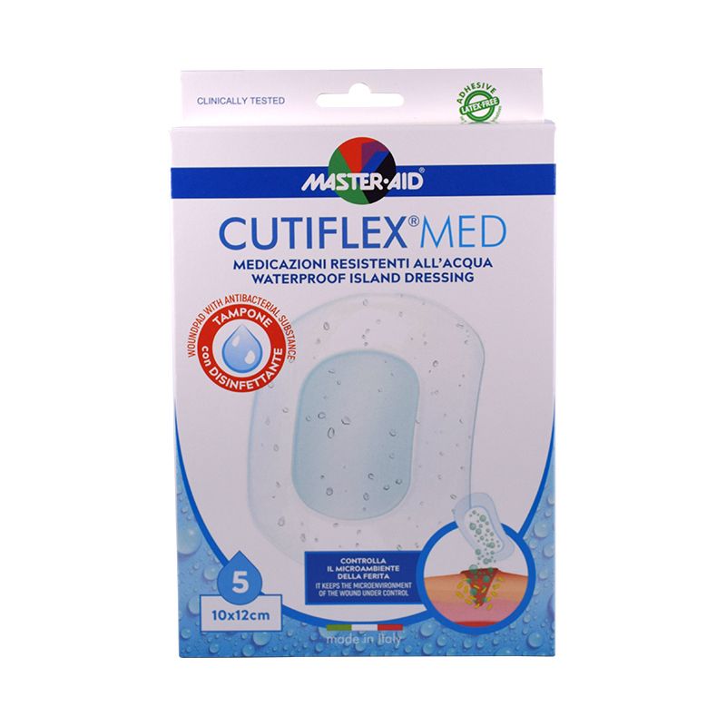 Master Aid Cutiflex Med cerotti 10x12cm 5 pezzi-1