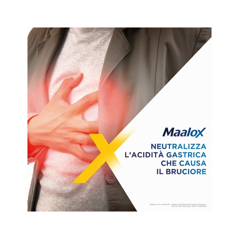 Maalox 400+400 Sospensione Orale Contro Acidità di Stomaco Occasionale 250 ml-5
