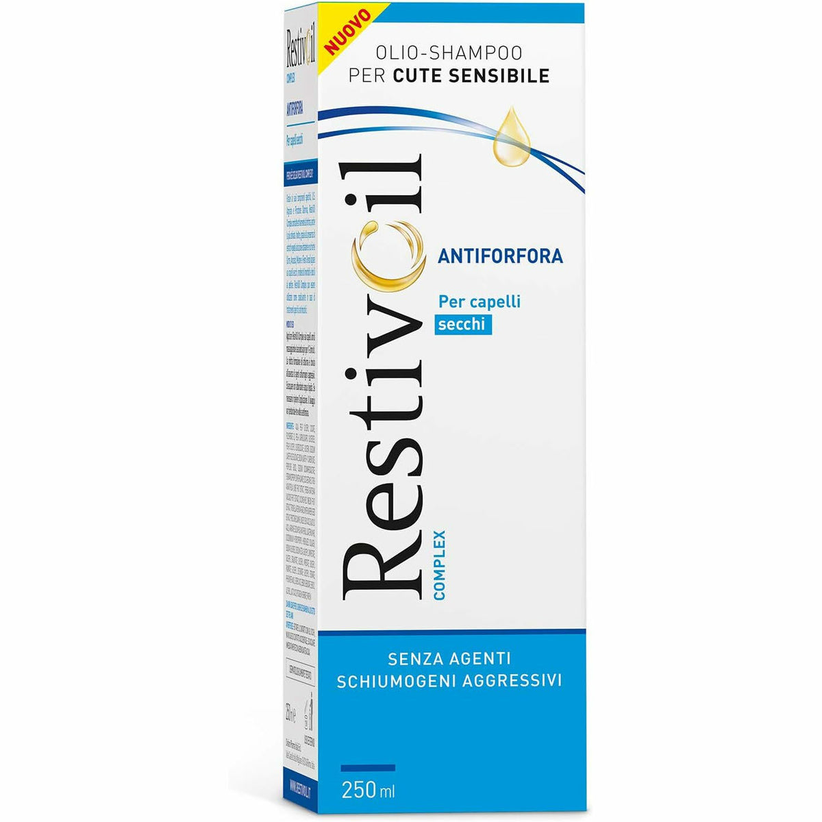 Restivoil Complex Olio-Shampoo Antiforfora per cute sensibile capelli secchi 250ml-1