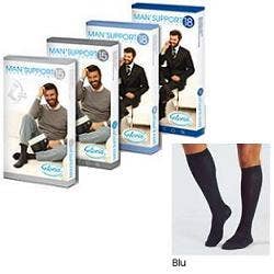 Man Support 15 Cotone Gambaletto Blu Taglia 5 1 Paio-1