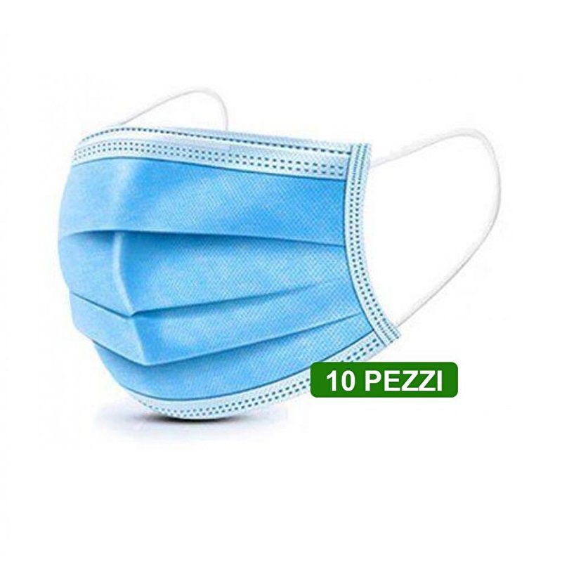 Mascherine Chirurgiche monouso adulto 10 pezzi-1