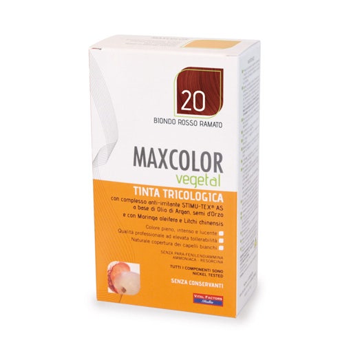 Maxcolor Vegetal Tinta 20 Biondo Rosso Ramato 140ml-1