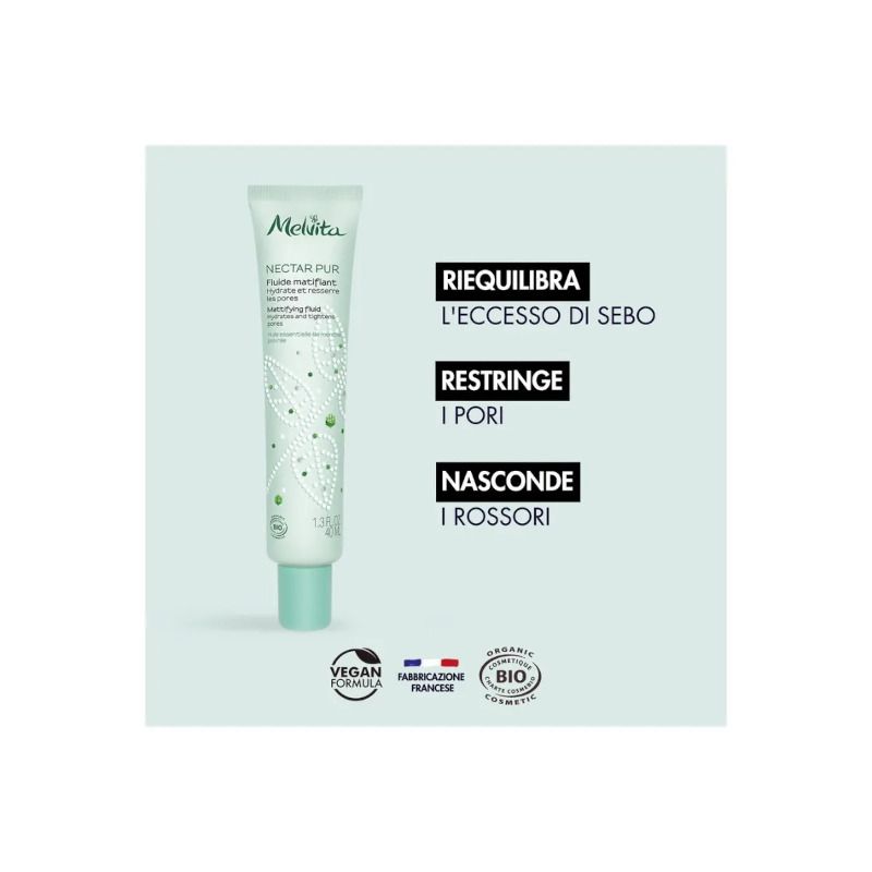 Melvita Fluido Opacizzante Nectar Pur 40ml-2