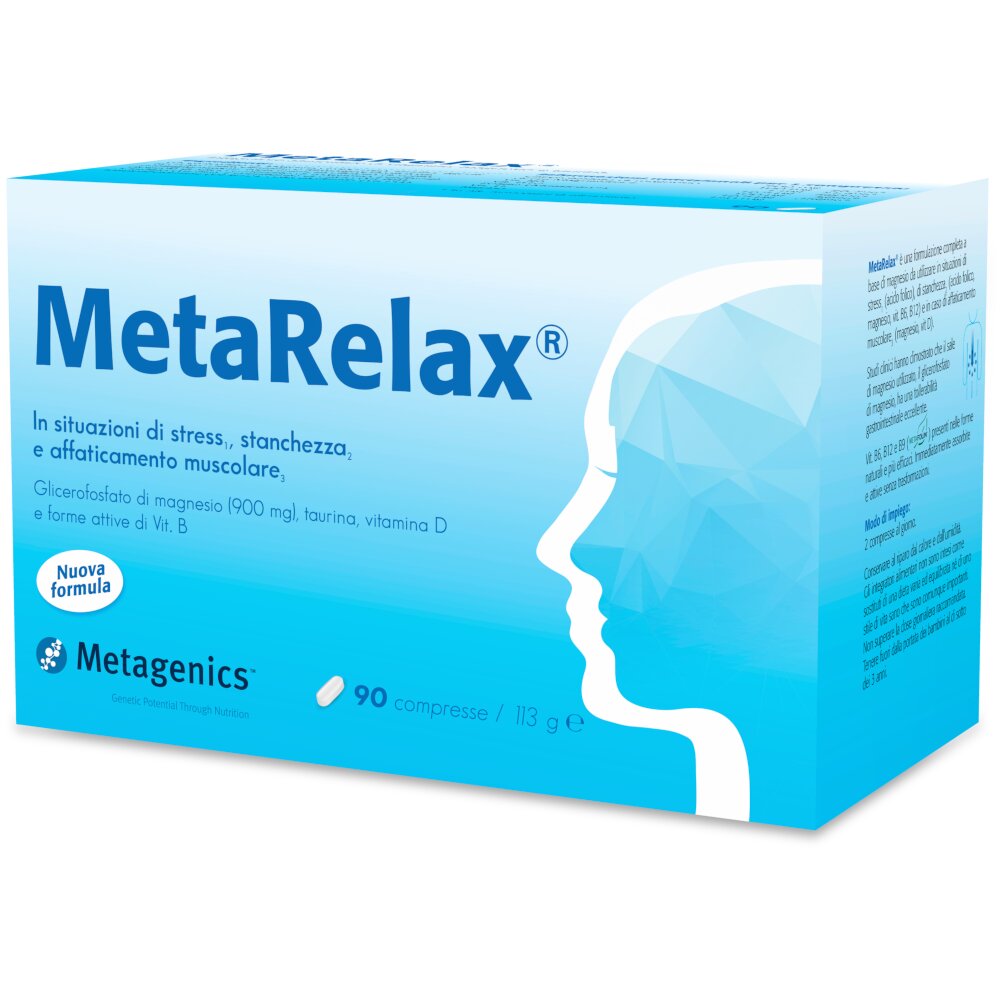 Metarelax Integratore Magnesio, Vitamine e Taurina 90 compresse-2