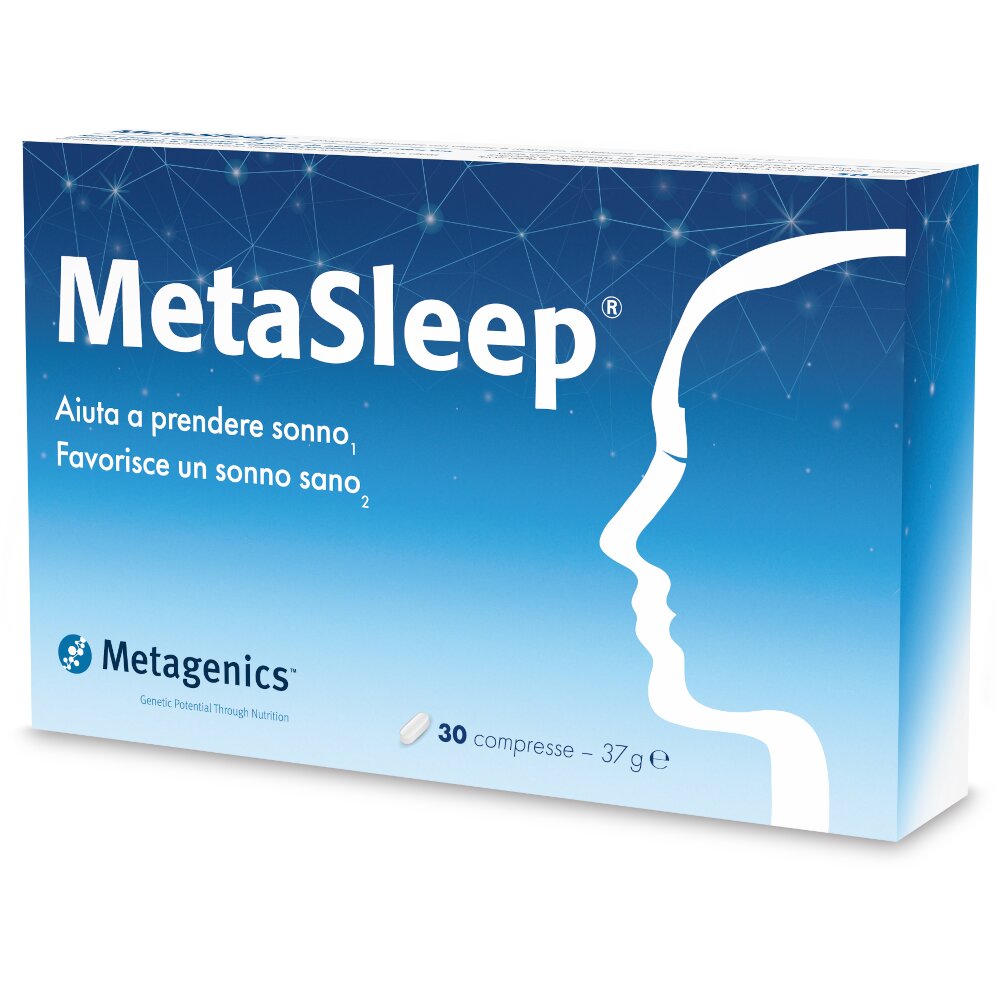 Metagenics Metasleep integratore alimentare utile per l'insonnia 30 compresse-2