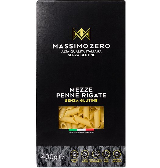 Massimo Zero Mezze Penne Rigate Senza Glutine 400g-2