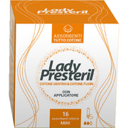 Lady Presteril assorbenti interni in cotone mini 100% cotone 16 pezzi-2
