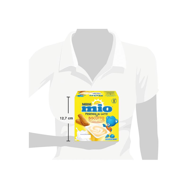 Nestlè Mio Merenda Al Latte Biscotto 4 Vasetti Da 100g-3