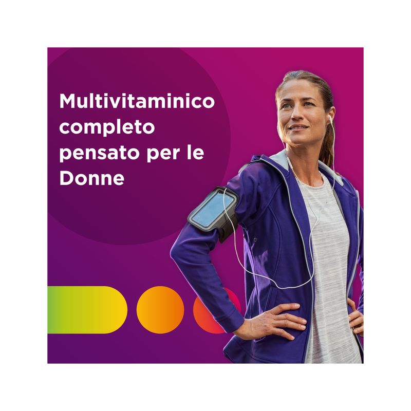Multicentrum Donna Integratore Alimentare Multivitaminico Vitamina D Calcio Ferro Acido Folico 60Cpr-3