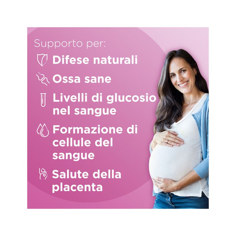 Multicentrum Mamma Integratore Alimentare Multivitaminico Gravidanza Acido Folico D3 Calcio 30 Cpr-4