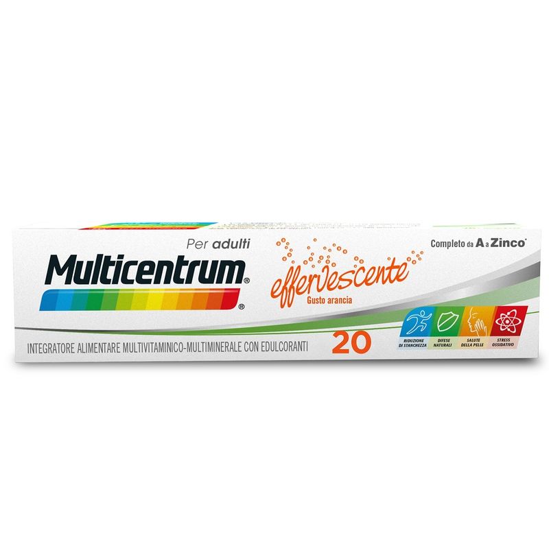 Multicentrum Adulti Effervescente Integratore Alimentare Multivitaminico Vitamina B C D3 Ferro 20Cpr-9