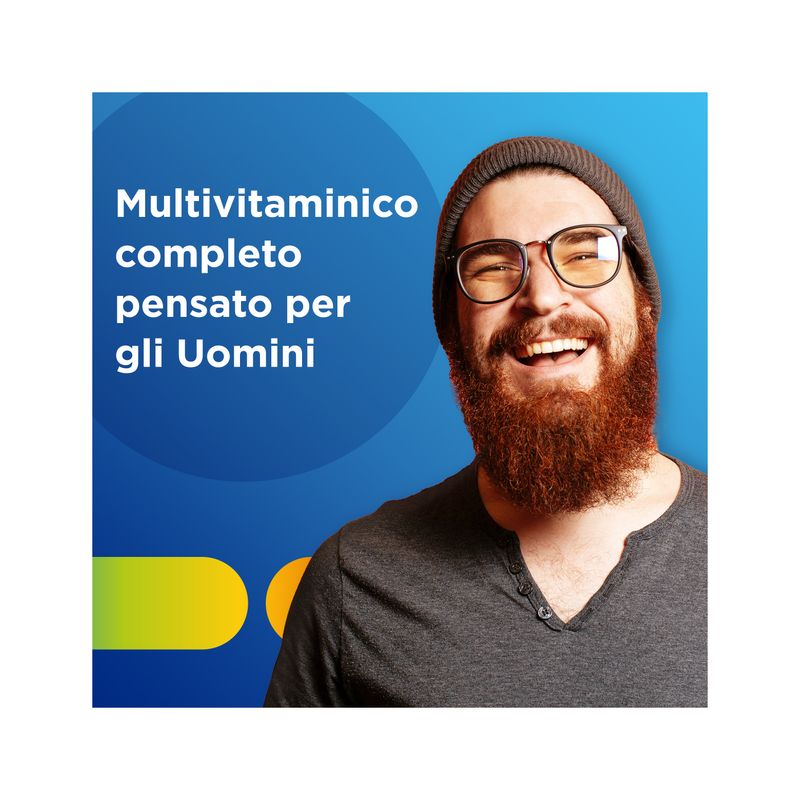 Multicentrum Uomo Integratore Alimentare Multivitaminico Vitamina B D3 A Calcio Magnesio 30 Cpr-3