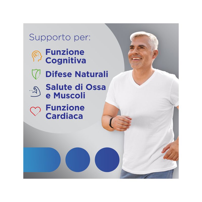 Multicentrum Uomo 50+ Integratore Alimentare Multivitaminico Vitamina D3 C B Zinco Magnesio 30 Cpr-4