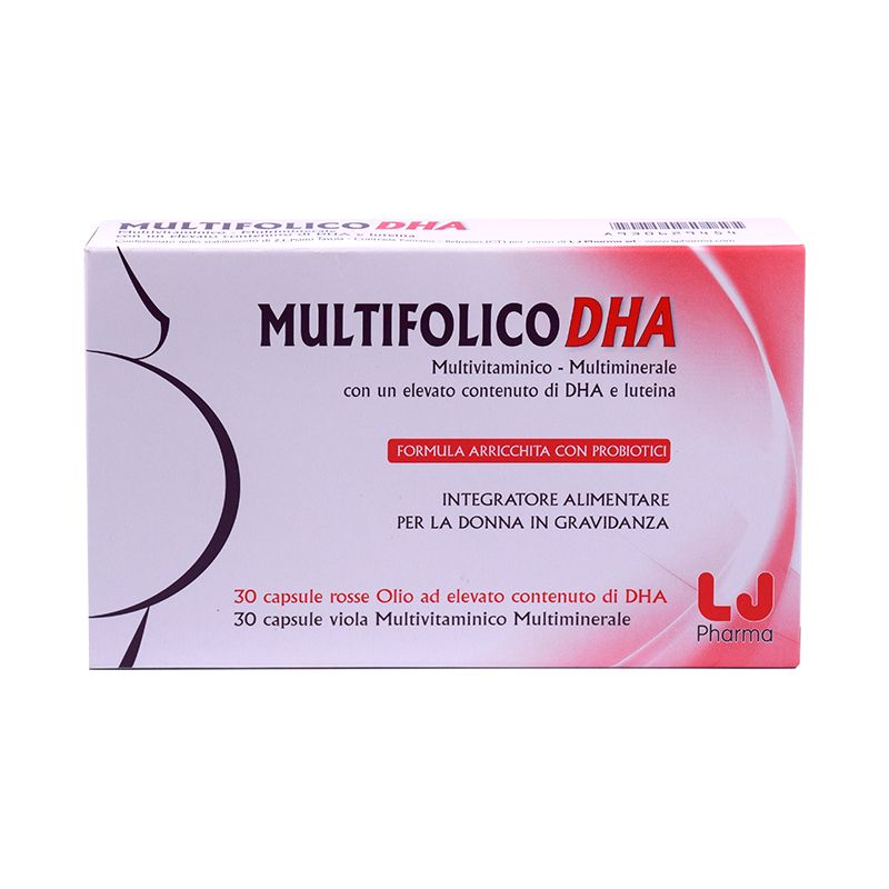 Multifolico DHA integratore per la donna in gravidanza 30 + 30 capsule-1