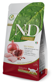 Farmina N&D Prime Neutered Pollo E Melograno Gatti Adulti Sterilizzati Sacco 300g-1