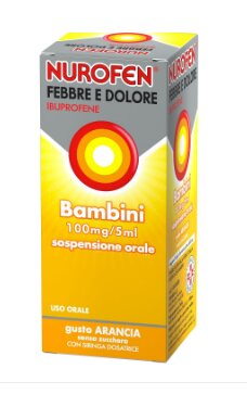 Nurofen Febbre e dolore bambini 100mg/5ml gusto arancia 150ml-2