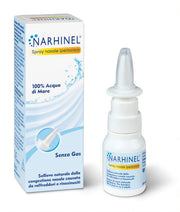Narhinel Spray Nasale Ipertonico Lavaggio Nasale Decongestionante Naso Chiuso Acqua di Mare 20ml-1