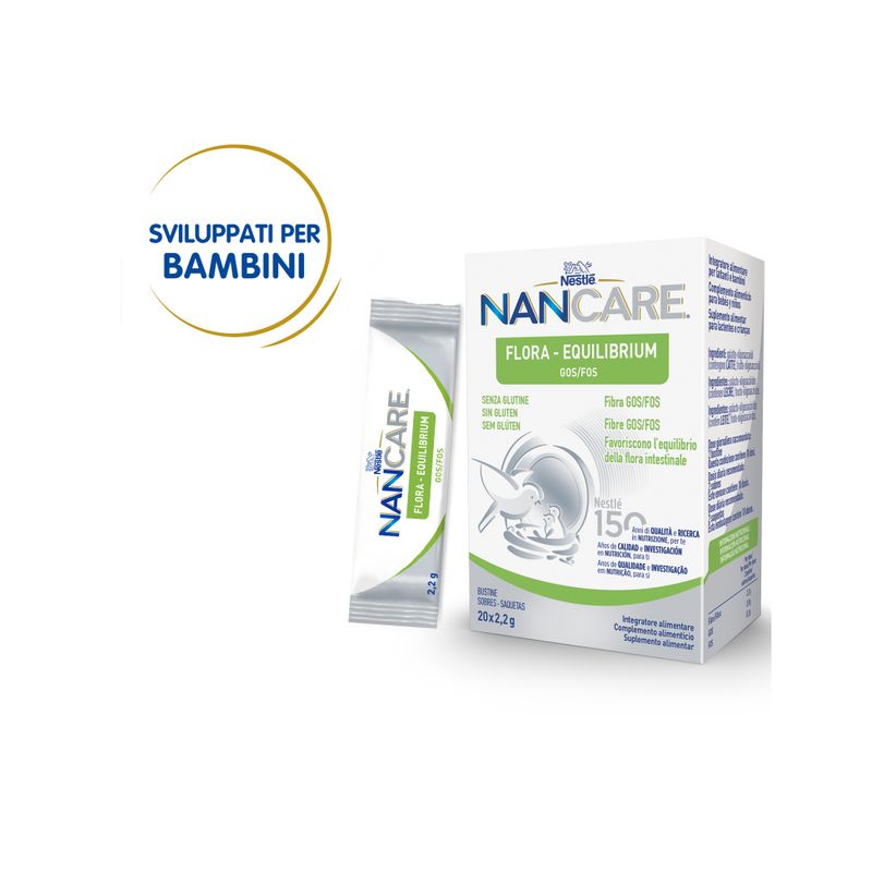 Nestlé Nancare Flora-equilibrium Integratore Per Lattanti E Bambini Dalla Nascita 20 Bustine Da 2,2g-4