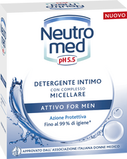 Neutromed Detergente Intimo Attivo For Men pH 5.5 200ml-1