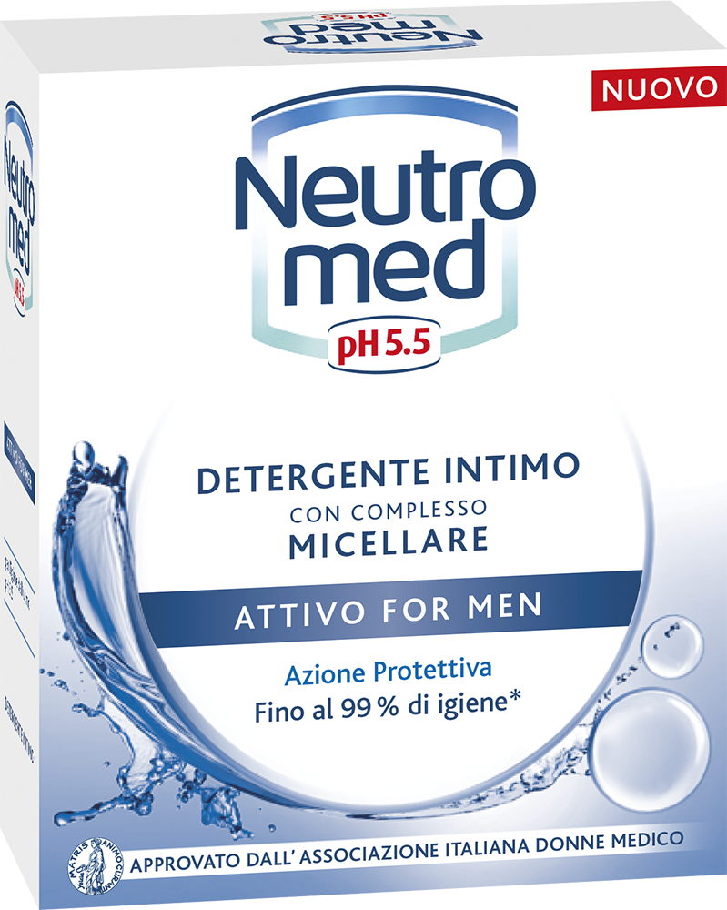Neutromed Detergente Intimo Attivo For Men pH 5.5 200ml-1