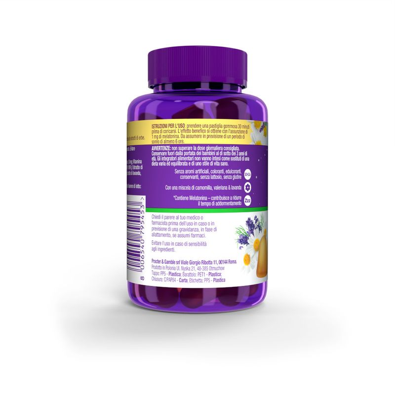 ZzzQuil NATURA Per Dormire 60 Gommose Mango Banana con Melatonina Camomilla Valeriana Lavanda-7