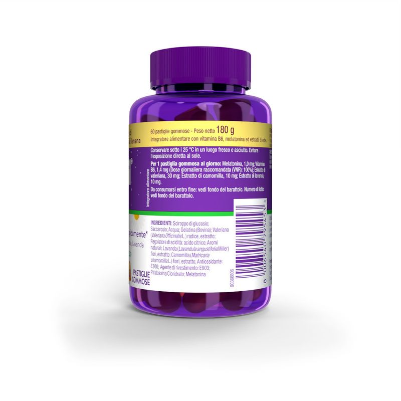 ZzzQuil NATURA Per Dormire 60 Gommose Mango Banana con Melatonina Camomilla Valeriana Lavanda-8