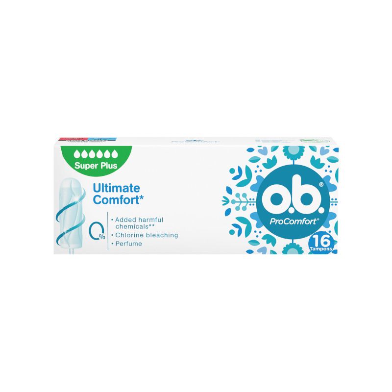 O.B. Super Plus Pro Comfort per flusso molto intenso 16 pezzi-1