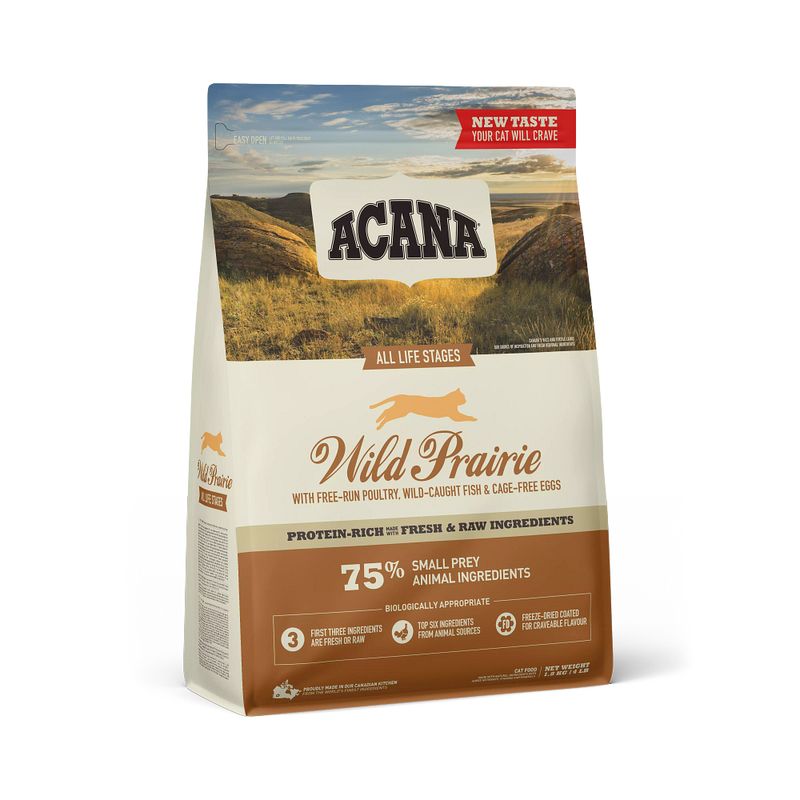 Acana Gatto Wild Prairie All Life Stages Crocchette Pollame e Pesce Sacco 340g-1