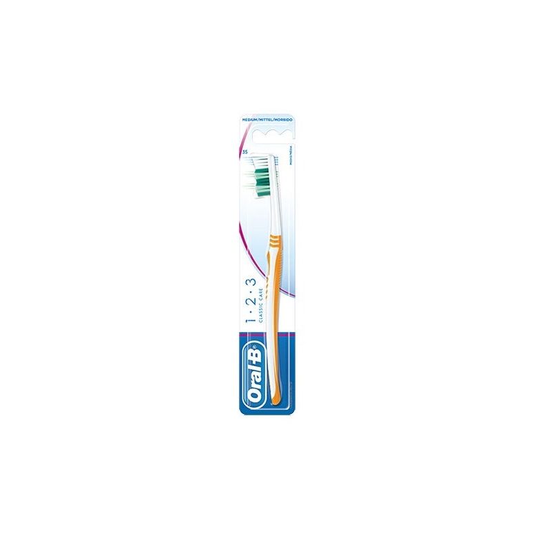 OralB Spazzolino 1.2.3 Classic Care 40 Medio-1