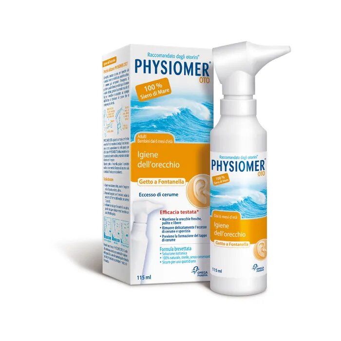 Physiomer Oto igiene dell'orecchio adulti e bambini 115ml-2