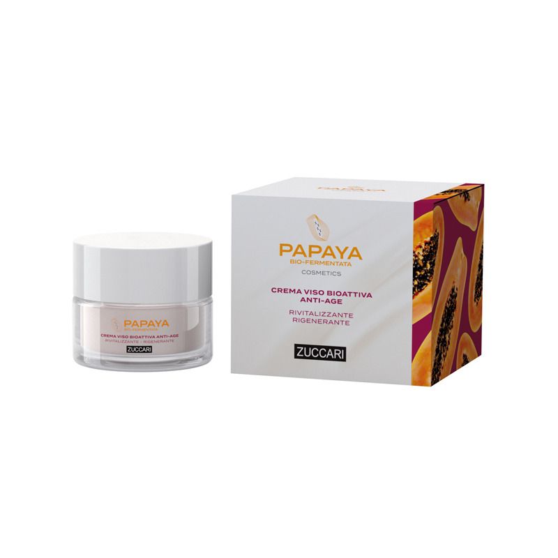 Zuccari Papaya Bio-Fermentanta Cosmetics crema viso bio-attiva anti-age 50ml-1