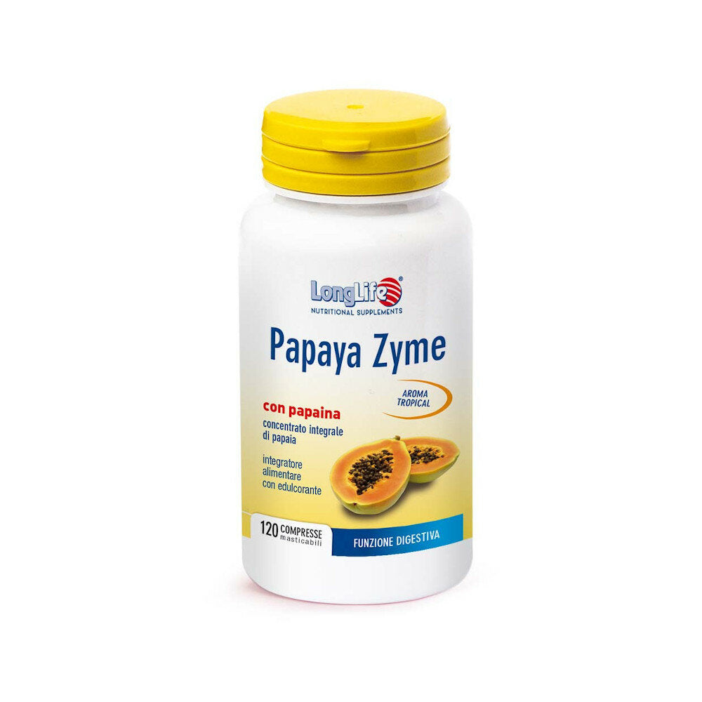 Longlife Papaya Zyme beneserre digestiva 120 tavolette-2