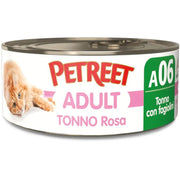 Petreet Tonno Rosa Con Fagiolini Cibo Umido Per Gatto Adulto Barattolo 140g-1