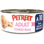 Petreet Tonno Rosa Con Pesce Dell'Oceano Cibo Umido Per Gatti Adulti Lattina 70g-1