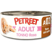 Petreet Tonno Rosa Con Surimi Cibo Umido Gatto Adulto Barattolo 70g-1