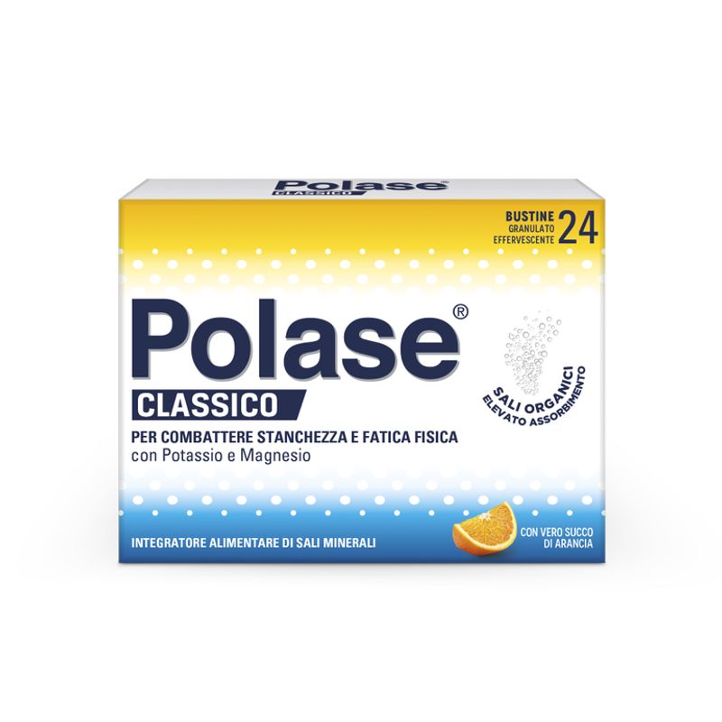 Polase Classico Magnesio E Potassio Integratore Alimentare Sali Minerali Gusto Arancia 24 Bustine-1