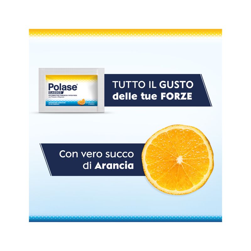 Polase Classico Magnesio E Potassio Integratore Alimentare Sali Minerali Gusto Arancia 24 Bustine-6