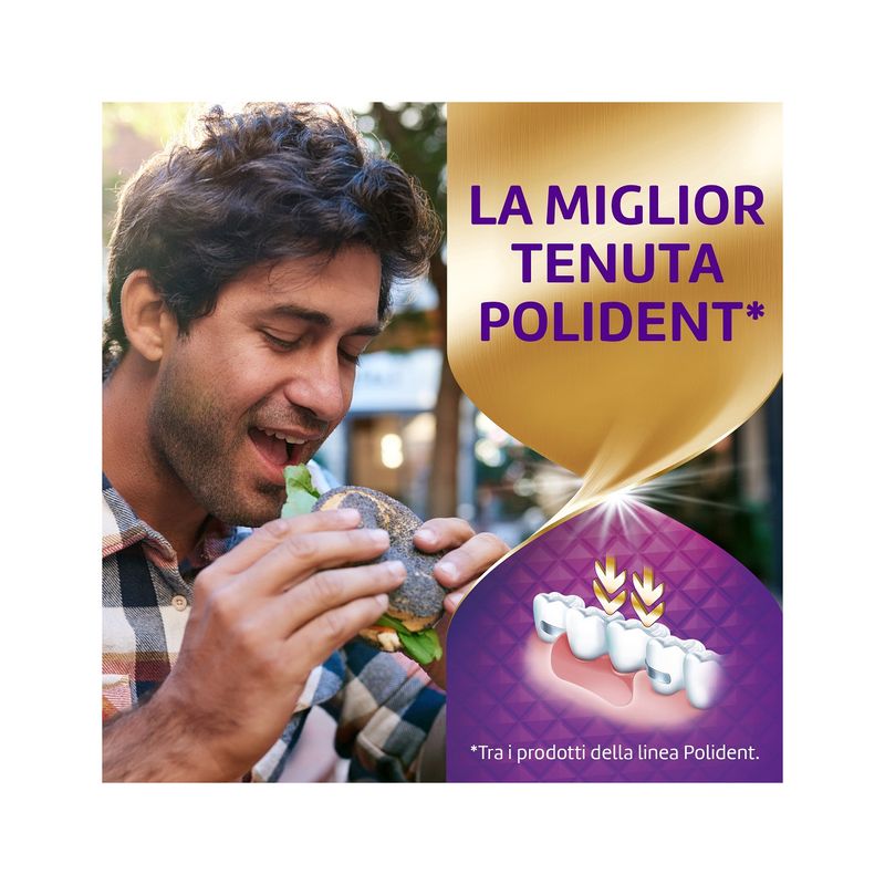 Polident Super Tenuta+Sigillante Adesivo Per Protesi Dentale Gusto Neutro 40g-3