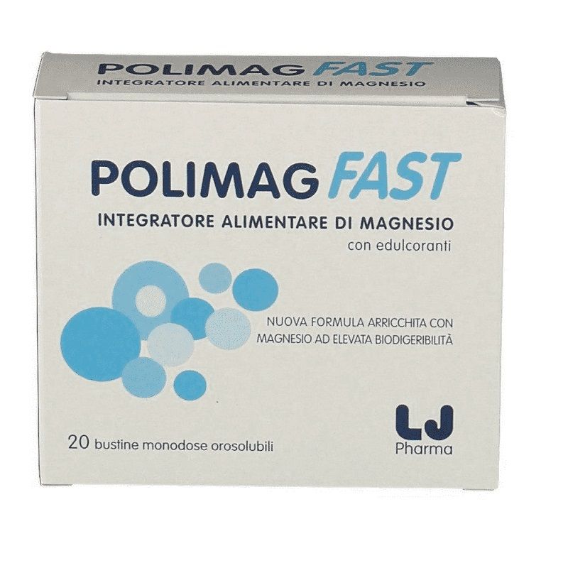 Polimag Fast integratore di magnesio 20 bustine orosolubili-0