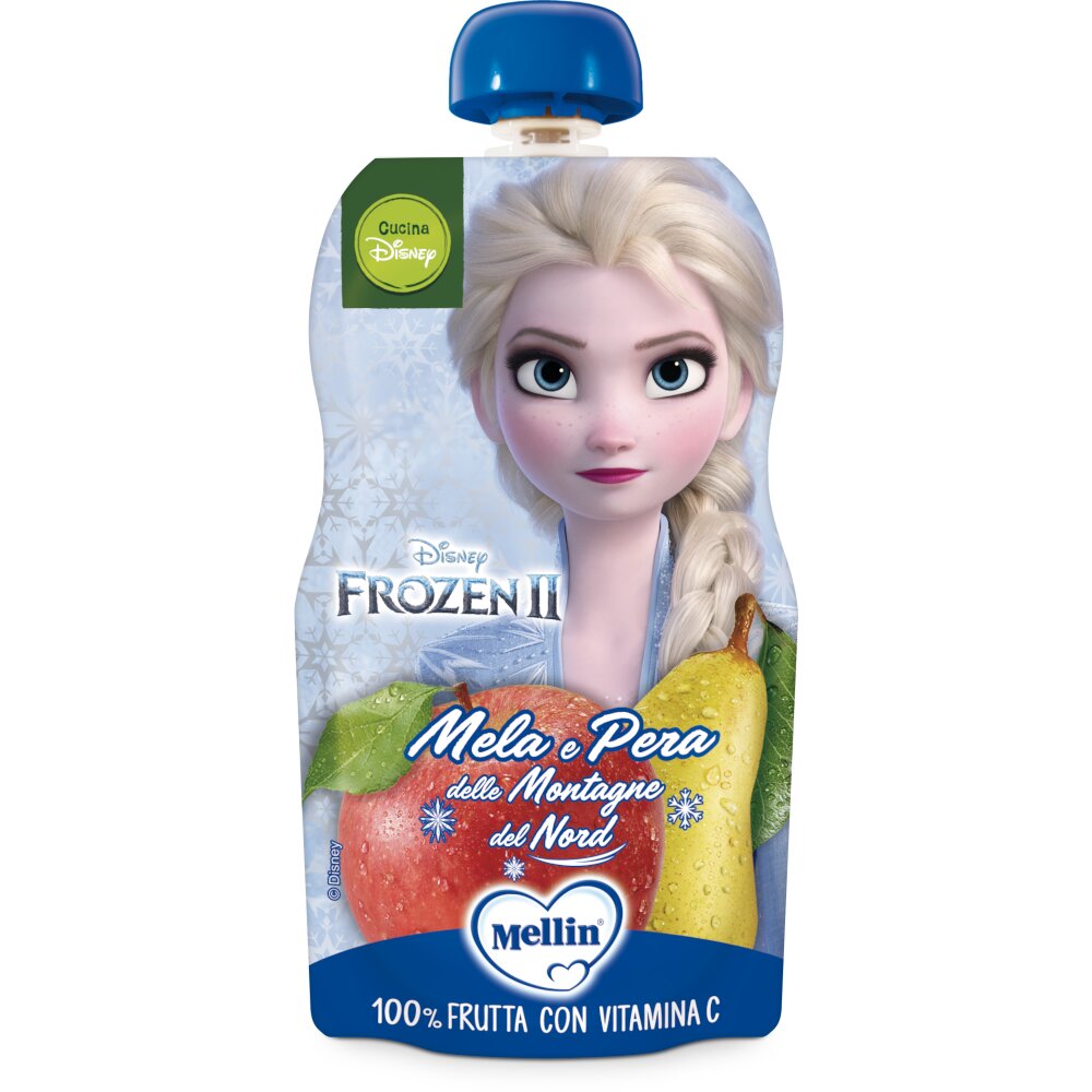 Mellin Merenda Pouch Disney mela e pera 110g-2