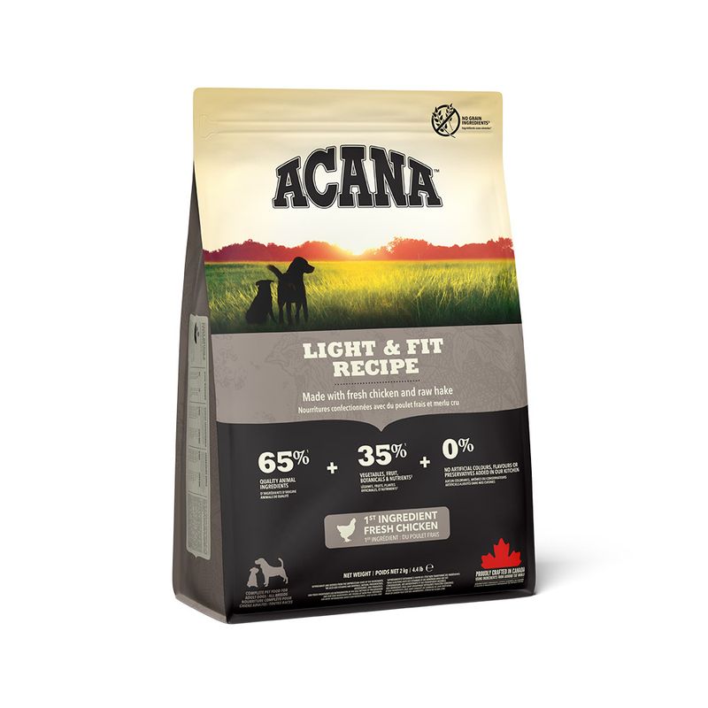Acana Cane Light & Fit Crocchette Pollame e Passera del Pacifico Sacco 2Kg-1