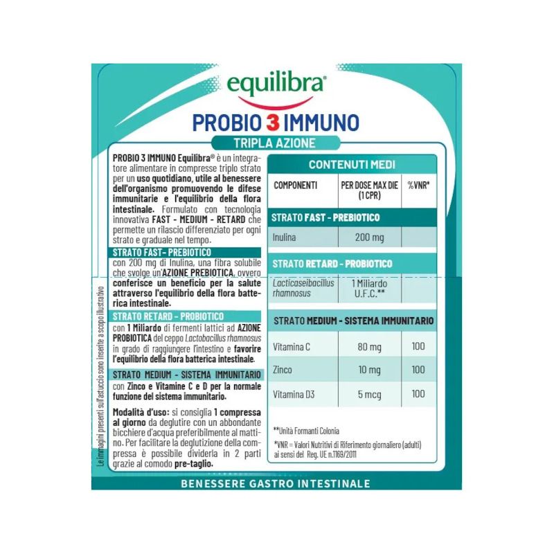 Equilibra Probio 3 -immuno 30 Compresse Triplostrato-2