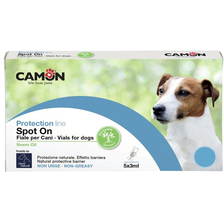 Camon Protection Fiale Antiparassitarie Spot-On Cani Olio Di Neem 0-10Kg 5X3ml-1