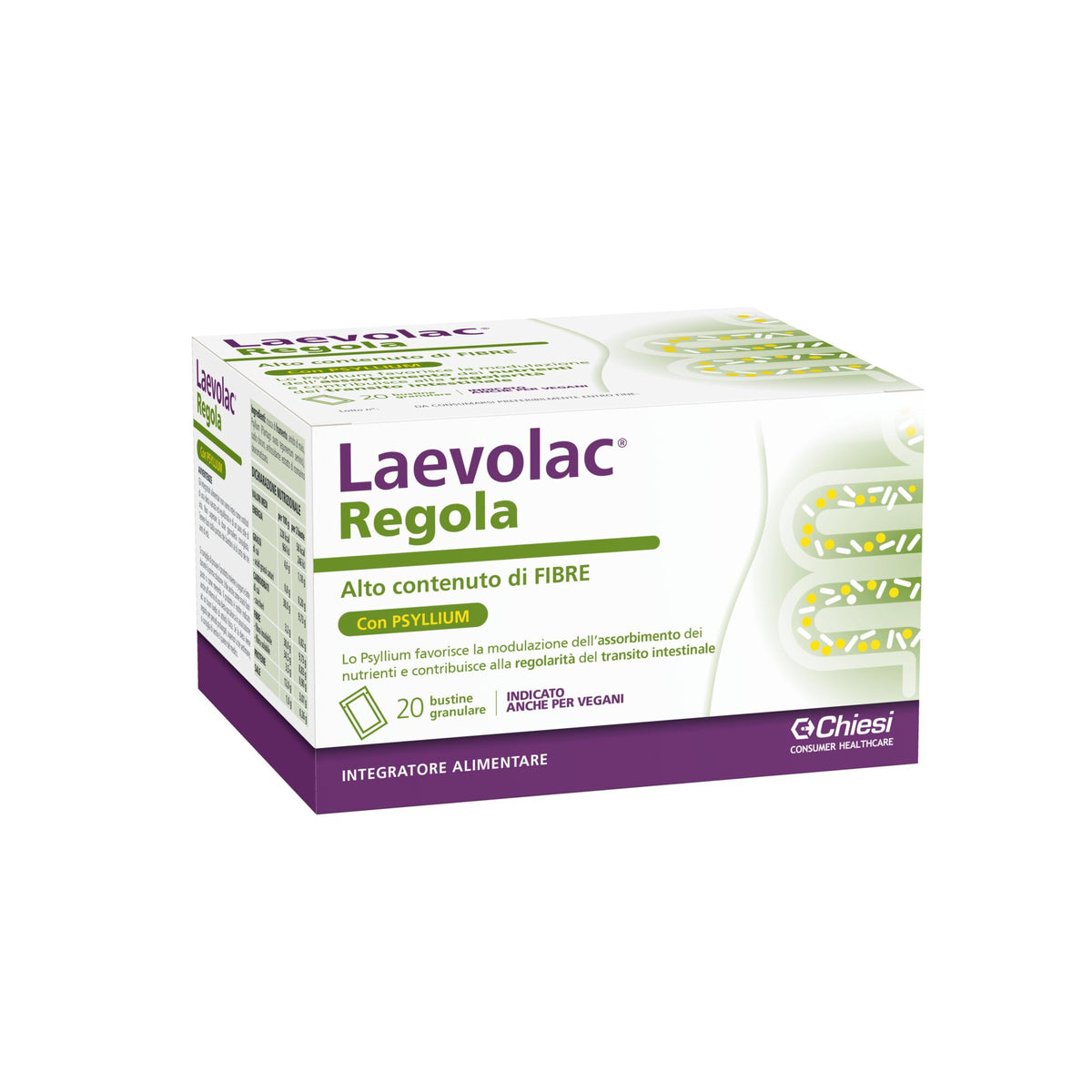 Laevolac Regola utile per la regolarità del transito intestinale 20 bustine-2
