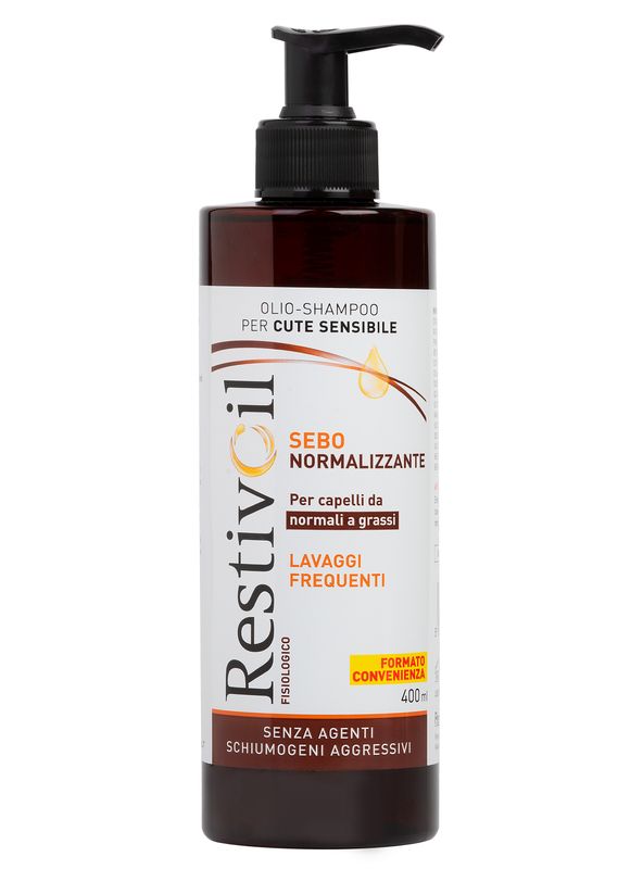 Restivoil Olio Shampoo Sebo Normalizzante per cute sensibile 400ml-1