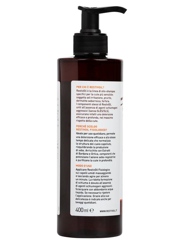 Restivoil Olio Shampoo Sebo Normalizzante per cute sensibile 400ml-4