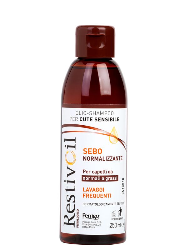 Restivoil Sebo-normalizzante olio-shampoo lavaggi frequenti per capelli da normali a grassi 250ml-4