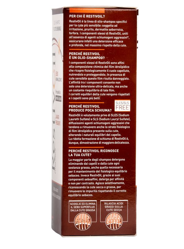 Restivoil Sebo-normalizzante olio-shampoo lavaggi frequenti per capelli da normali a grassi 250ml-6